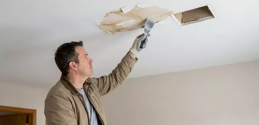 Ceiling Water Stain and Drywall Repair in Lithia Springs