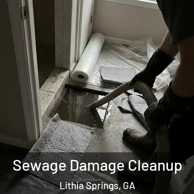  Sewage Damage Cleanup Lithia Springs, GA
